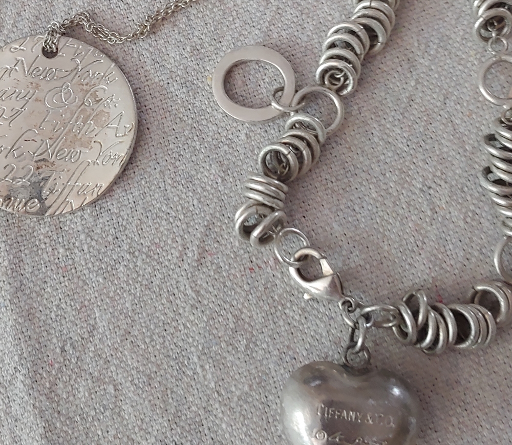 Sterling Silver plated Necklace T&C and matching b